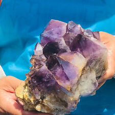 4.22LB Natural Amethyst quartz cluster crystal specimen mineral point Healing picture