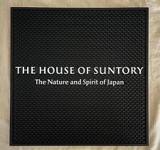 THE HOUSE OF SUNTORY JAPANESE WHISKY SQUARE BAR SERVICE SPILL MAT COASTER *NEW* picture
