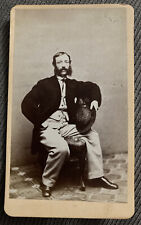 Cabinet Card Mutton Chop Man By Thomas McCosker (1867-73) 110 Hanover St, Boston picture