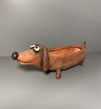 BLOBHOUSE (Blob House)Weiner Dog Dachshund Quirky Planter 11.75”long Doxie picture