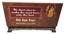 Rare Vtg Old Style Lager Beer Cigarette Dispenser Countertop Store AD Display  picture