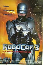 Huge ORIGINAL VINTAGE Robocop 3 Poster Double Sided - Not the Chinese Reprint picture