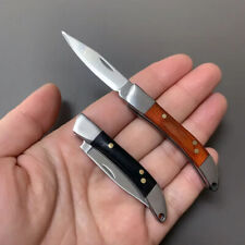 Mini Drop Point Folding Knife Pocket Hunting Survival Camping Stainless Steel S picture