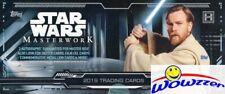 2019 Topps Star Wars Masterwork Factory Sealed HOBBY Box-4 HITS-2 AUTOS  picture