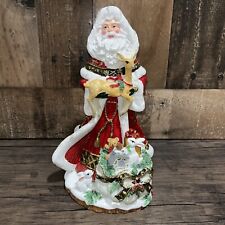 Rare Fitz and Floyd One Look And You Know Country Musical Santa Porcelain picture