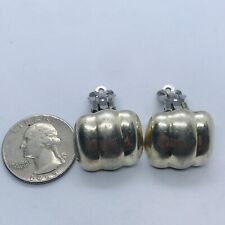 15g 925 STERLING SILVER VINTAGE CLIP ON WOMENS FINE JEWELRY EARRINGS MARKED picture