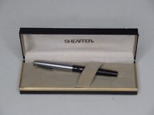 Sheaffer Fountain Pen 440 XF Black and Silver Pen with Case Made in USA picture
