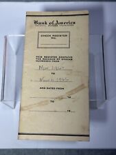 1960’s BANK OF AMERICA CHECK REGISTER  VINTAGE picture