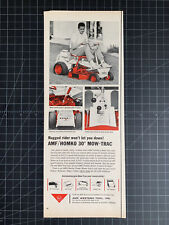 Vintage 1960s AMF Mow-Trac Mower Print Ad picture