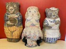 1920s Kellogg Goldilocks, Mama And Papa Bear Antique Promotional Bears Kellogg’s picture