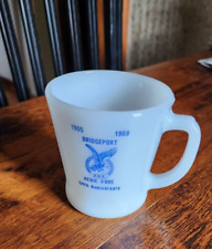 Bridgeport Aerie #995 FOE Fire King Coffee Mug Cup Eagles 1905-1969 Anniversary picture