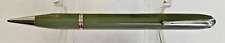 VINTAGE UNBRANDED ADVERTISING MECHANICAL PENCIL, GREEN W/ CHROME TONE, 1960'S picture
