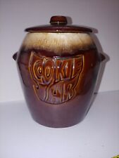 Vintage McCoy Brown Drip Cookie Jar #7024 USA 9
