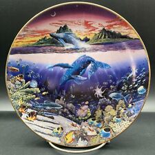 New Moon Over Windward Oahu Underwater Paradise Danbury Mint Collector Plate ~ picture