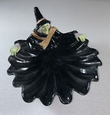 Vintage 1987 FITZ AND FLOYD Halloween Witch Candy Dish/Bowl picture