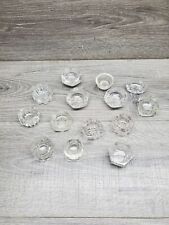 Vtg Lot Of 14 Clear Crystal Open Salt Dish picture