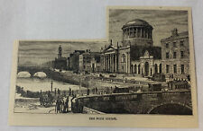 1884 magazine engraving ~ THE FOUR COURTS, Dublin, Ireland picture