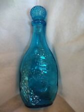 Rare Pine Barren Tree Frog Blue Decanter Wharton Forest Batsto N.J. Forest 1981 picture