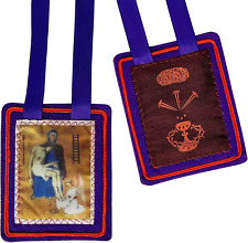 Scapulars Catholic,Purple Scapular of Benediction and Protection Escapularios picture