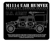 M1114 UAH Humvee Vehicle Schematic Blueprint Mouse Pad 1/4 Thick picture