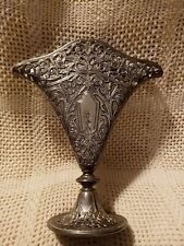 Vtg. Godinger Filigree  Silver Art Co. Silver Plated Ornate Vase.Embossed.  picture