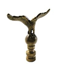 Lamp Finial-EAGLE ON ORB-Aged Brass Finish, Highly detailed metal casting picture