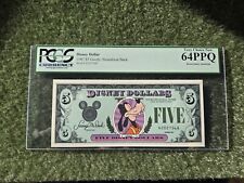 Disney Dollars $5 1987 First Year PCGS 64 PPQ Very Choice New picture
