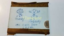 DJQ Glass Magic Lantern Slide Photo TOMMY JOHNNY WE OWN THE SNOW DRAWING picture
