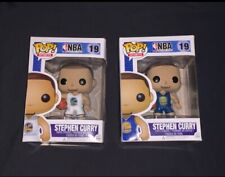 RARE VAULTED #19 STEPHEN CURRY FUNKO POPS WHITE AND BLUE JERSEYS picture