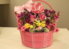 Pink Spring/Summer Flower Basket picture