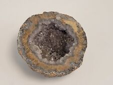 3¼” Natural Quartz Geode cut Round Cluster & Small Geode Magnet Mineral Specimen picture