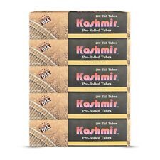 Kashmir Pre Rolled Cigarette Filter Tubes Unbleached 100mm Tubes 5 Pack of 200 picture