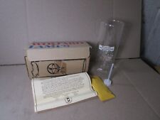 Vintage Wolfard Glass Blowing Company Hand Blown Glass Oil Lamp 9” picture