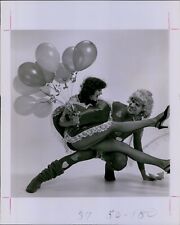 LG870 Original Photo VALENTINE'S DAY DANCERS Cupid Lovers Fishnets Balloons picture