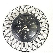 Sessions Electric Round Black Wall Clock. Working  picture