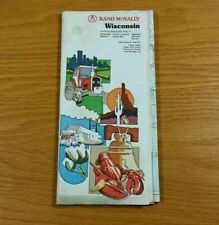 WISCONSIN State Travel Transportation Vintage Road Map by Rand McNally picture