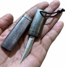 Mini Knife Kamagong Handle,Stainlees steel Blade , Sharp Pocket Knife#0921K picture