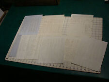 Original SPRINGFIELD MA. 8 pages of childrens grades, 1849 hand written pages picture