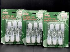 Vintage 3X NOS Sterling Add-on Reflectors Covers Christmas Tree Lights Icicle's  picture