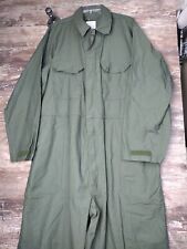 Vintage 80's US Military Green Cotton Utility Coveralls X Large Caribbean Needle picture
