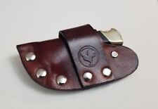 GENUINE LEATHER QUICK-DRAW SHEATH for BUCK 112 FOLDING KNIFE - BROWN picture