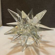 Vintage shannon or godinger? Medium Star Candle Holder Clear Crystal Taper  ART picture