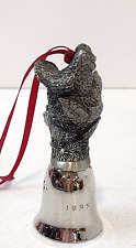 Wallace Silversmiths Ornament,12 Days of Christmas,Pewter,3 Fr. HensBell,Retired picture