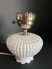 Vintage White Milk Glass Hobnail Table Lamp Base Only No Shade. picture