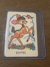 Authentic Vintage Walt Disney Disneyland Snap Bambi Card RARE DISNEYANA picture