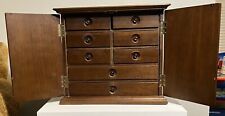 Antique Japanese Handcrafted Wood Tansu Jewelry Storage Chest Box C-1930s picture