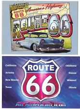 2 New Continental Postcards Route 66 America's Highway picture