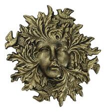 Cast Iron Antiqued Forest Spirit Goddess Celtic Greenwoman Ent Face Wall Decor picture