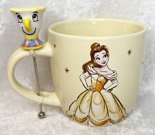 Disney Beauty and the Beast Mug w/ Chip Stirrer  & Castle NEW w/ Tags picture