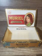 Muriel Senators Cigar Box Tax Stamp Vintage picture